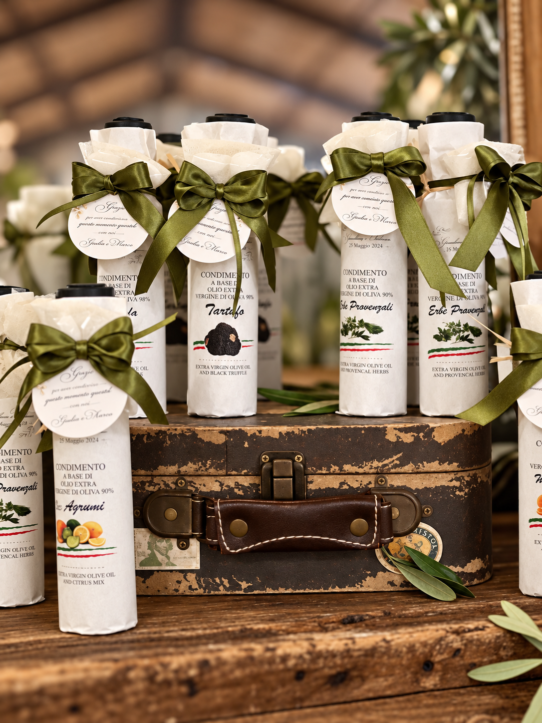 Bomboniere personalizzate di olio d'oliva